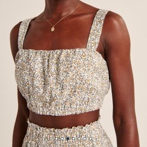 Abercrombie | Linen-Blend Matching Set | Short Size: S | Top Size: XS